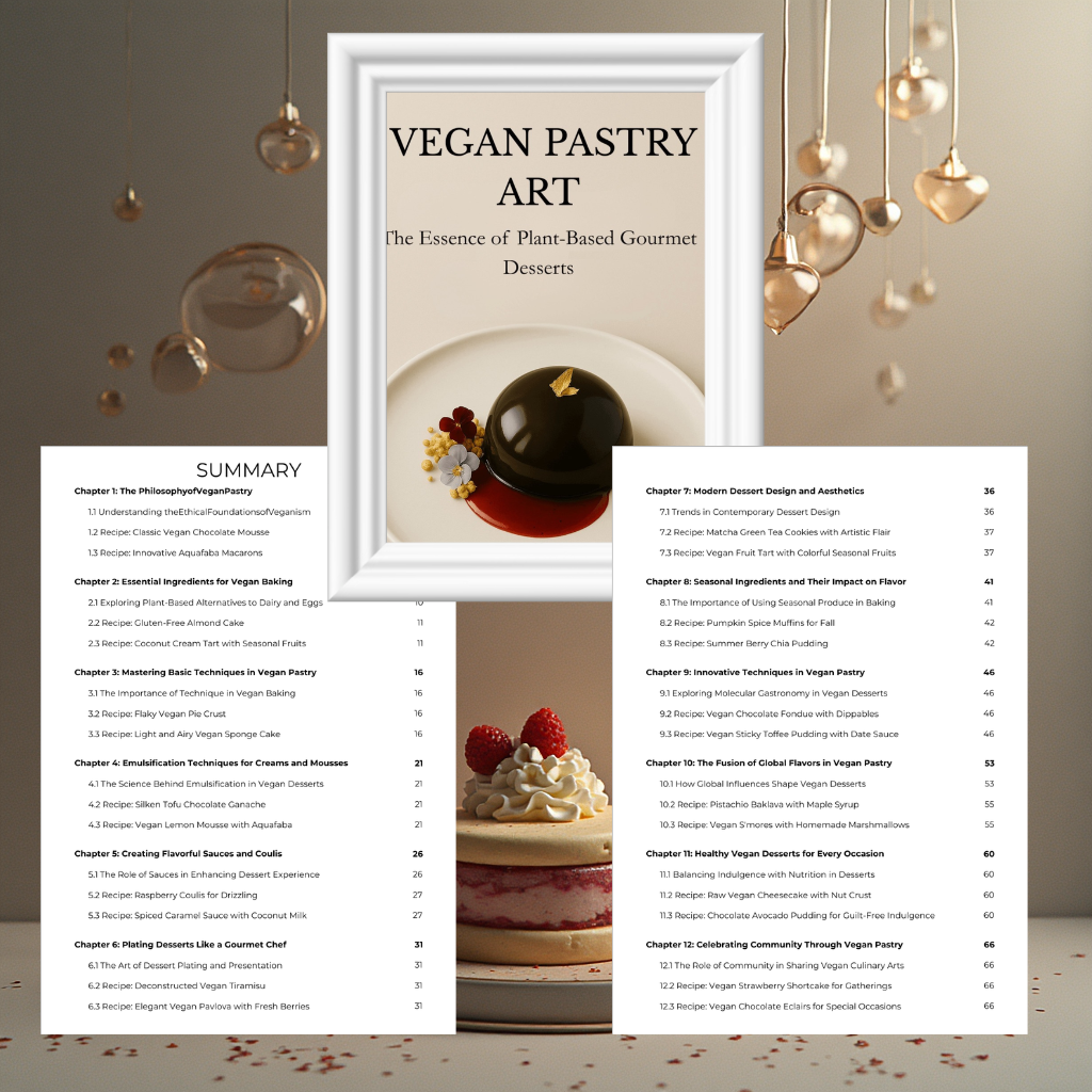 Vegan Pastry Art - The Essence of Plant-Based Gourmet Desserts (Complete Bundle)